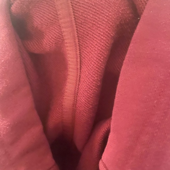 Athletica Hoodie Dress burgundy/ drawstring Size M/T - Picture 11 of 12